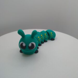 Flexi Caterpillar – 3D Printed Articulated Insect Model