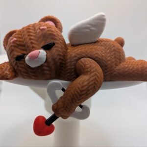 Hanging Off Shelf Cupid bear