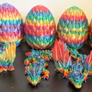 Dragon and Egg – Articulated 3D Printed Hatching Dragon Collectible